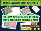 Washington (state) Map Activity- fun, engaging, follow-alo