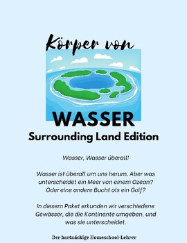 Preview of Wasserkörper Umliegendes Land | Bodies of Water Surrounding Land in German