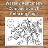 Wassily Kandinksy Art History Coloring Page