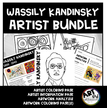 Wassily Kandinsky Artist Bundle by Art Ed Collective | TPT