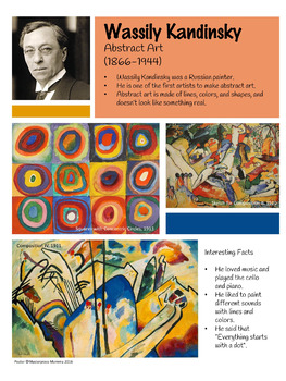 Preview of Wassily Kandinsky Artist Poster