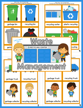 Preview of Waste Management 3 Part Cards