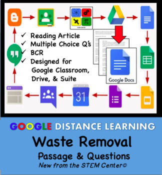 Preview of Waste Removal Google Doc - Article & Questions - Distance Learning Friendly