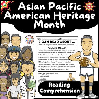 Preview of Wataru Misaka Reading Comprehension / Asian Pacific American Heritage Month