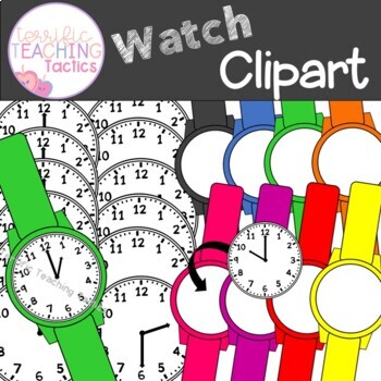 Preview of Watch Clip Art for Telling Time on Clocks