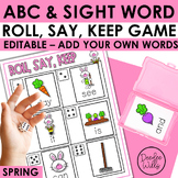 Spring Sight Word Practice Game and Alphabet Cards for Rev
