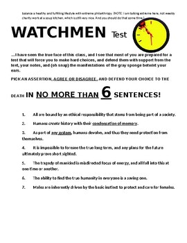 Watchmen essay
