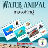 Water Animal Matching Boom Cards for Special Education