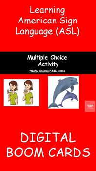 Preview of "Matching" Water Animal signs in American Sign Language