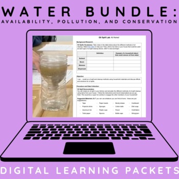 Preview of Water Availability, Pollution, and Conservation DIGITAL LEARNING PACKETS