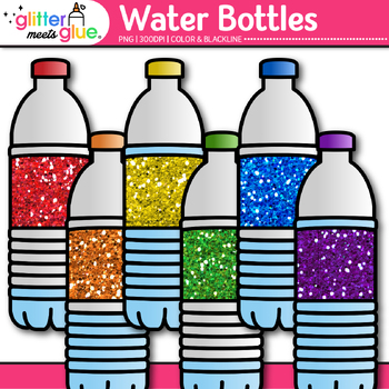 Cartoon plastic bottles with water. Drinks packages, PET containers fo By  Tartila
