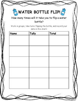 Graphing -- Water Bottle Flipping