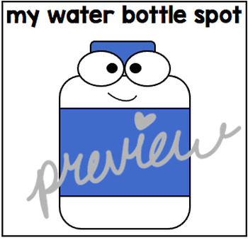 Preview of Water Bottle Spot