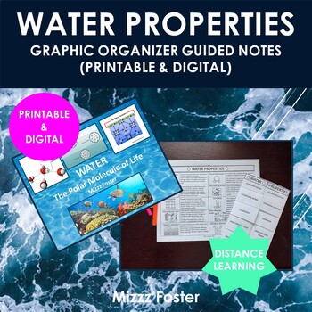 Preview of Water Bundle: PowerPoint and Graphic Organizer Notes (Printable & Digital)