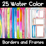 Water Color Borders and Frames