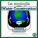 Water Conservation Environmental Reading Activity for Google Apps