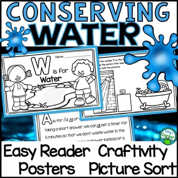 Preview of Water Conservation - Easy Reader and Activities for Conserving Water