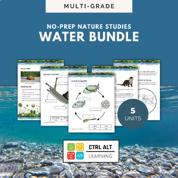 Preview of Water Creatures Multi-Grade Unit Study Bundle