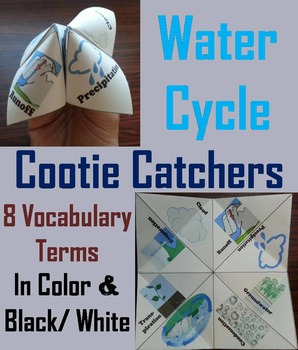 Preview of Water Cycle Activity Craft: Clouds, Precipitation, Condensation (Weather Unit)