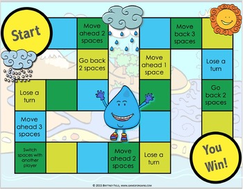 Water Cycle Activity: Water Cycle Game by Games 4 Gains | TpT