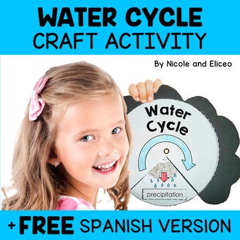 Preview of Water Cycle Craft Activity + FREE Spanish