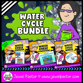 Preview of The Water Cycle Activities BUNDLE | PowerPoint, Flip Book and Craft Project