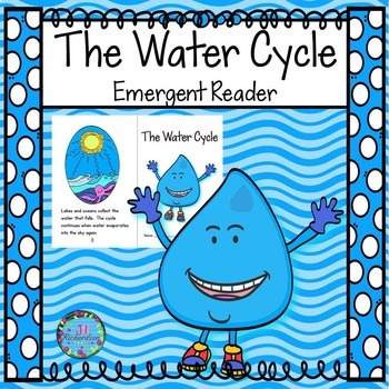 Preview of Water Cycle Emergent Reader for Kindergarten First Grade & Second ESL Science