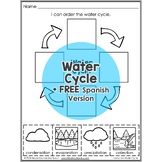 Water Cycle Interactive Worksheet Activity + FREE Spanish