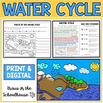 Preview of Water Cycle Activities | Water Cycle Unit | TpT Digital Distance Learning