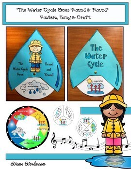Preview of Water Cycle Activities Water Cycle Craft & Song Easy to Understand