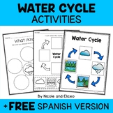 Water Cycle Activities + FREE Spanish