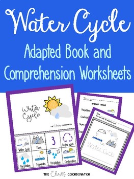 Preview of Water Cycle Adapted Book and Comprehension Bundle
