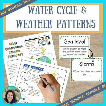 Preview of Water Cycle, Air Masses, and Climate Patterns - Weather Middle School Science
