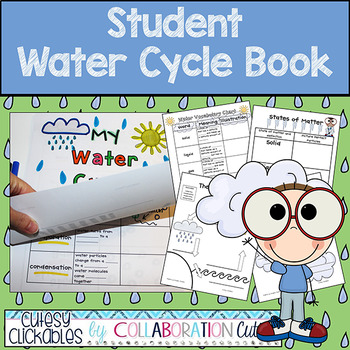 Water Cycle Book Graphic Organizer by Cutesy Clickables by