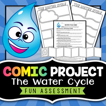 Preview of Water Cycle Project - Comic Strip Activity - Fun Assessment