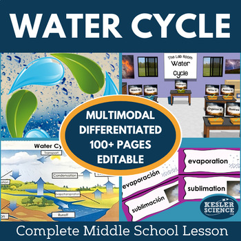 Preview of Water Cycle Complete 5E Lesson Plan
