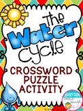 Water Cycle Crossword Puzzle Activity