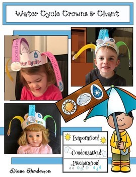 Preview of Water Cycle Activities for Elementary: Water Cycle Crown Craft & Chant