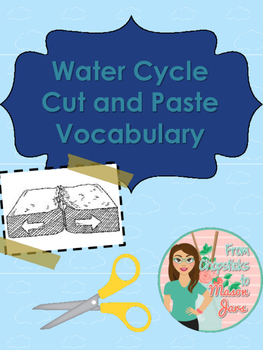 Preview of Water Cycle Cut and Paste Vocabulary Freebie