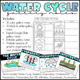 Water (Hydrologic) Cycle Gallery Notes - Includes Editable