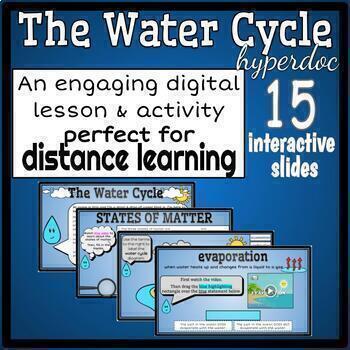 Preview of Water Cycle Hyperdoc - DISTANCE LEARNING