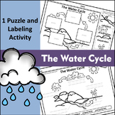 Water Cycle Label It & Puzzle Parts Activity