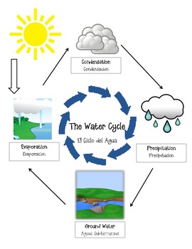 Water Cycle Matching (ESL) by Miss KB | Teachers Pay Teachers