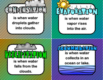 Water Cycle Mini Fact Pack by The WOLFe PACK | TPT