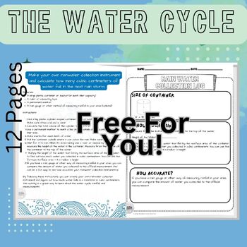 Preview of Water Cycle Mini Unit:  Game, Activity, Experiments, and Writing Prompts
