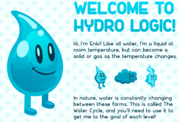 Preview of Water Cycle Online Game & Guided Worksheet