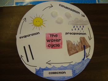 Water Cycle Paper Plate Project by Room Six ROCKS | TpT