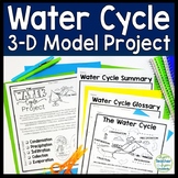 Water Cycle Project: 3-D Model of Water Cycle w/ Glossary,