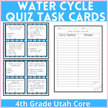 Preview of Water Cycle Task Cards
