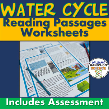Preview of Water Cycle Reading Passages Worksheets Assessment NGSS MS ESS2 4